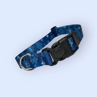 Obroża ,,Śnieżynki'' szer.taśmy 2cm