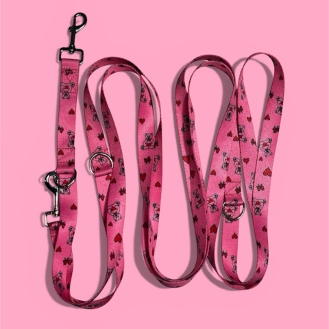 Smycz przepinana ,,Misiowasłodycz'' szer.taśmy1,5cm