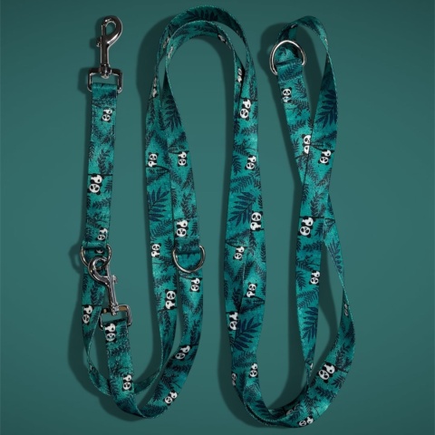 Smycz przepinana ,,Pandy" szer.taśmy1,5cm