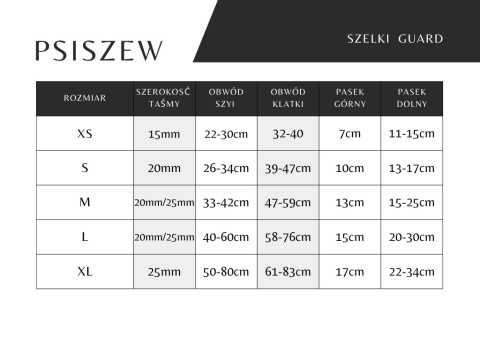 Szelki guard ,,Śnieżynki" szer.taśmy 1,5cm