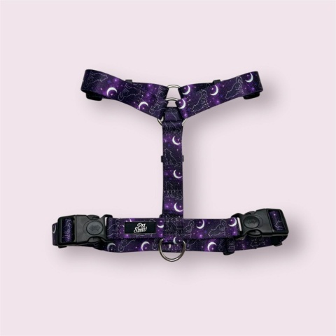 Szelki guard ,,Wilk pod księżycem'' szer.taśmy1,5cm