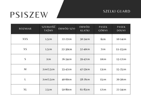 Szelki guard ,,Wilk pod księżycem'' szer.taśmy1,5cm